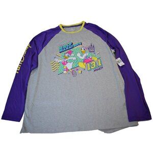 Run Disney 2023 Half Marathon Donald and Daisy Duck Longsleeve T-shirt L NWT